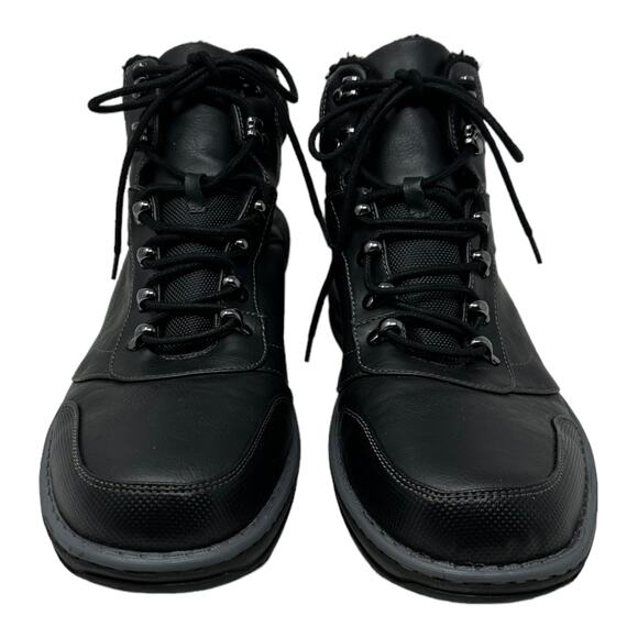 Call it Spring men black vegan leather booties size 11 - Picture 5 of 7